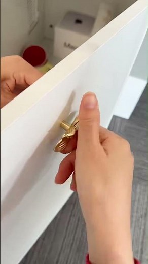 Installing Vintage Flower Cabinet Knobs ✨ | Easy Furniture Hardware Upgrade