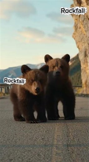 🚗😨 Near-Death on Cliff Road — Bear and Falling Rock! 🪨