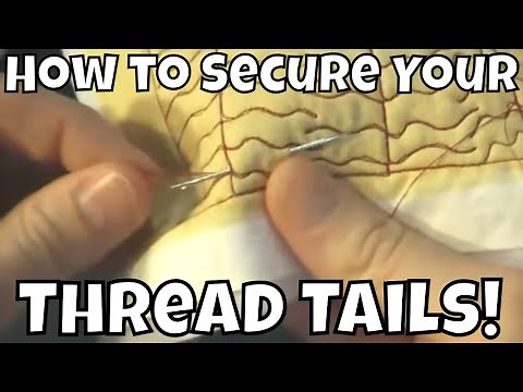 How to Tie Off and Bury Loose Thread Breaks - Beginner Quilting Tips