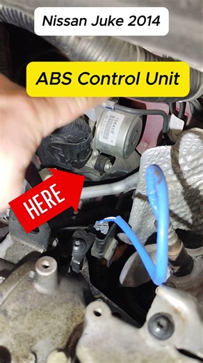 Nissan Juke 2014 ABS Control Unit location #automobile #mechanic #diy #cars #shorts