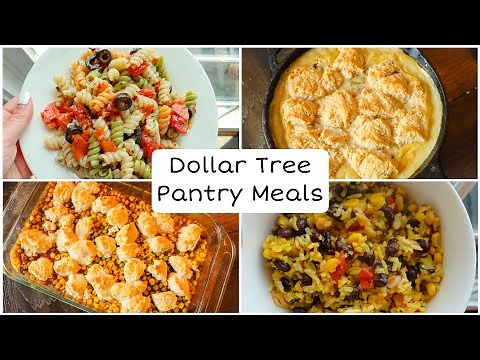No Fridge/Freezer at your Dollar Tree? 4 Easy Pantry Only Dinners You Can Make!
