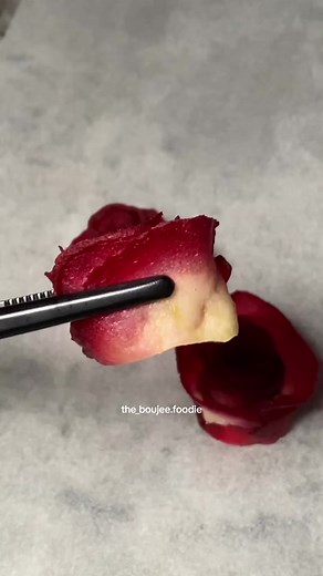 Poached Pear Roses - Beetroot and Red Wine Recipe | Gronda