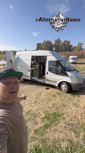 Ford Transit Cargo Van Converted into Camper Van 🤩 #vanlife #vanlifemovement #vanlifediaries #vanlifeexplorers | Alternativehouse