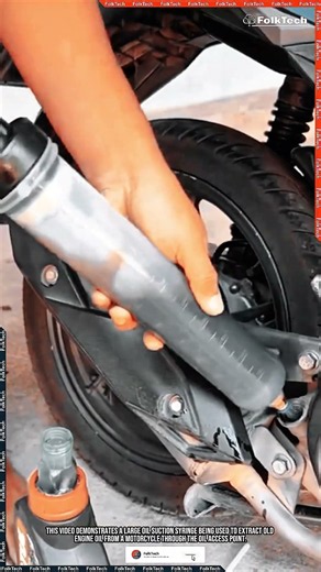 Oil Extractor Tool: Fast Engine Oil Change Without Removing Drain Plug #tool #tools #innovation