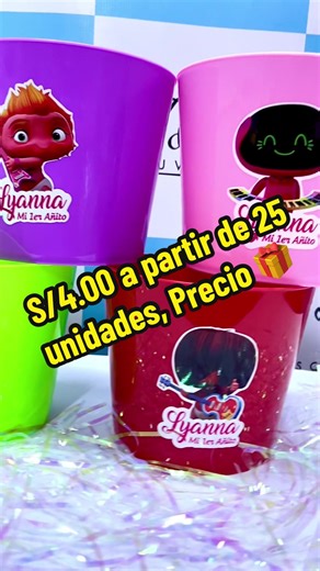Balde Canchero Personalizado a S/4.00 para Fiestas