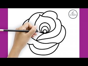 COMMENT DESSINER UNE ROSE FACILEMENT ET SIMPLEMENT ÉTAPE PAR ÉTAPE