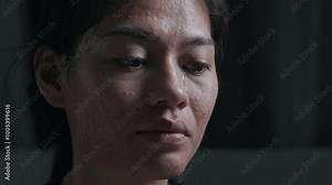 Crying Woman, Sad unhappy grieving crying woman with tears eyes closeup, sadness People with depression.