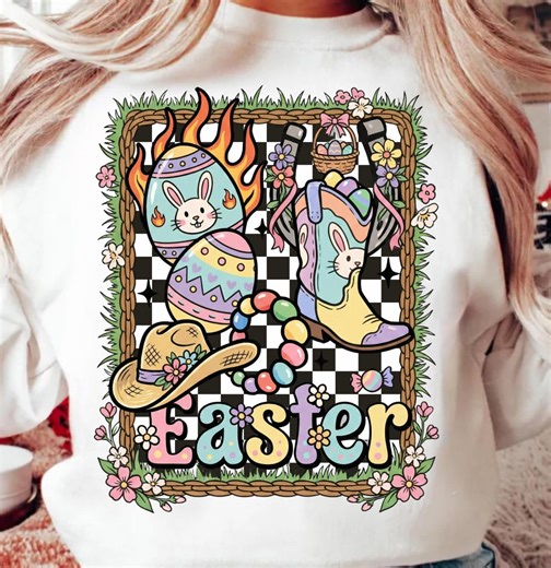 Howdy Easter Png, Western Easter Bunny PNG, Cowboy Boots Easter, Happy Easter Png, Funny Easter Png, Retro Easter Shirt - Etsy