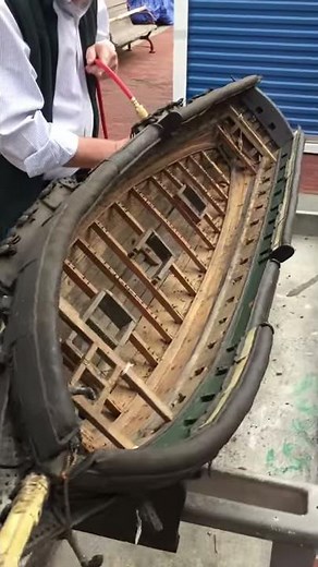 Removing 140 Years of Dust from USS Constitution Model