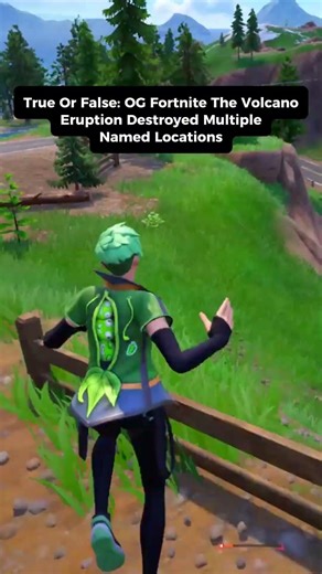 Volcano Eruption Destroyed | #fortnite #fortniteshorts