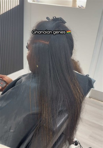 The Ghanaian gene allegations are true🇬🇭💁🏾‍♀️ #ghanatiktok🇬🇭 #ghanianhair #str8studiotm #silkpressnaturalhair #blackessexhair