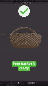 2.3K views · 40 reactions | Blender Tips: Quick way to Make A Basket 狀 Blender 3d | Blender Tips | Facebook