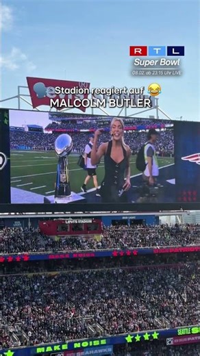 Stadion reagiert auf Malcolm Butler 😂