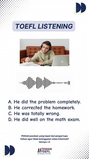 Latihan Listening untuk Persiapan Ujian TOEFL