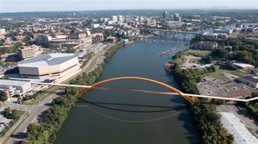City of Knoxville announces new renderings of new South Knoxville Bike and Pedestrian Bridge