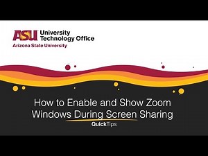 How to Enable and Show Zoom Windows During Screen Sharing
