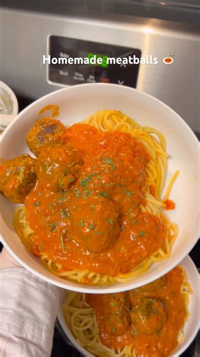 Delicious homemade meatballs! 🍝