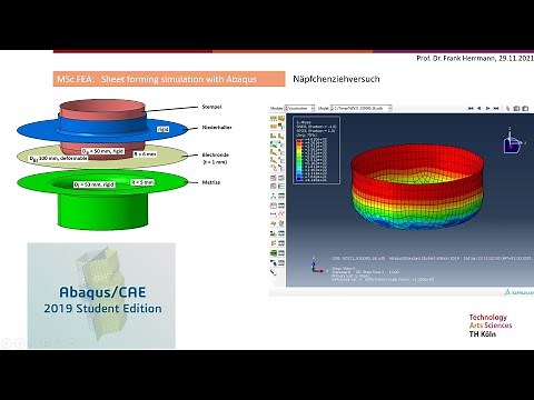 Abaqus Sheet Metal Forming Simulation Part 1