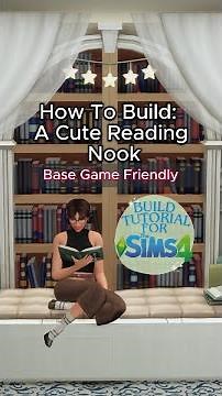 Sims 4 Cozy Reading Nook Build 🧸📚 | Instant Comfort Corner