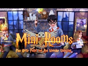 DIY - How to Make: Harry Potter Mini Rooms PLUS Harry Potter & Ron Weasley Unboxing