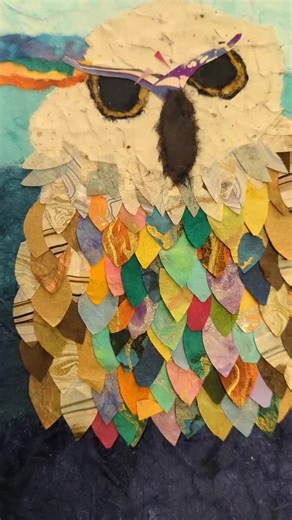 Look how fun! Torn paper collage is a low stress art form that is perfect for professionals and beginners!