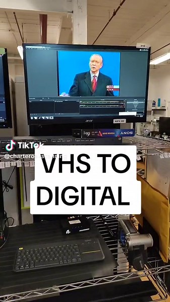 converting #vhs #vhstodigital #vhstodvd digitize video tapes to MP4 or DVD