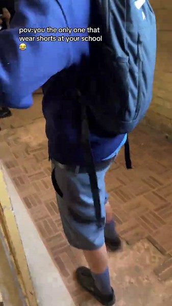 The Only One Wearing Shorts at School
