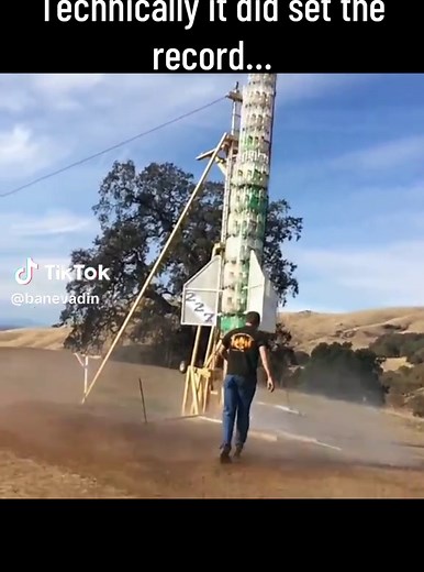 World Record Water Rocket Using 500 Bottles