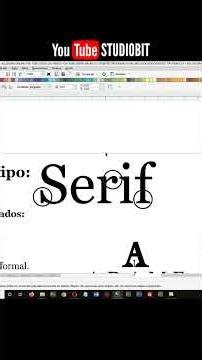 FUENTES TIPO SERIF!! Mira el video completo Link en el primer comentario 👇👇👇👇
