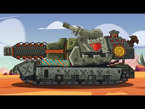 How to Draw a Hybrid Waffenträger E 100 Tank | Cartoon Tank Home