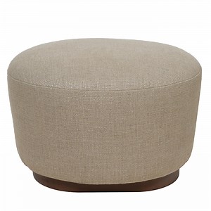 Spot Oval Beige Pouf