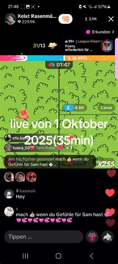 Xelat Rasenmäher: Caner und Zeynep Live-Stream