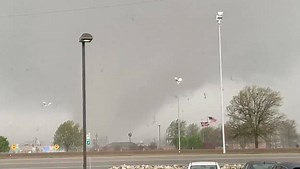~MUST WATCH~ LARGE Tornado impacted parts of Jonesboro, Arkansas just a short time ago! Permission: Matt Crane | Live Storm Chasers