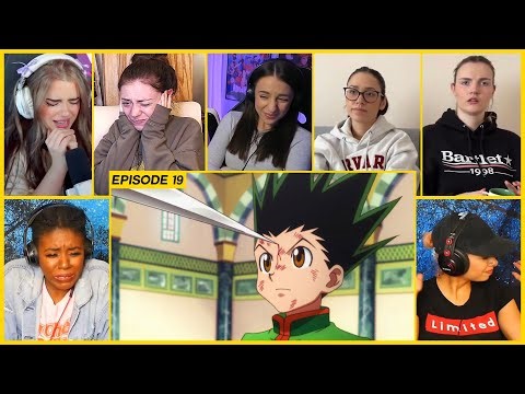 [GIRLS REACT] Gon vs Hanzo | HxH Ep 19 Girl Reaction Mashup