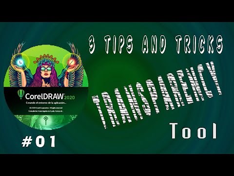 CorelDraw 2020 - 3 Tips & tricks Use Transparency Tool (part #1)