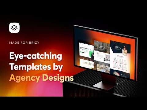 7 Eye-catching Brizy Templates By Agency Designs