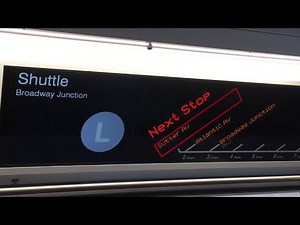 R179 (L) Shuttle train at Broadway Junction