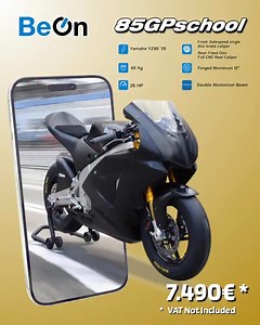 New BeOn 85GPschool YZ85 2025 engine 25 CV 65 kg 7.490 € VAT And you can choose between 12” wheels short frame or 17” wheels long frame!!! | BeOn Automotive
