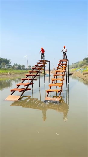 who finishes first in the water cycle challenge? balancing on the edge - village cheers, held breaths and courage in every step#usafamilygame #USA🇺🇸 #balloonpoping #Challenge #Unitedstates