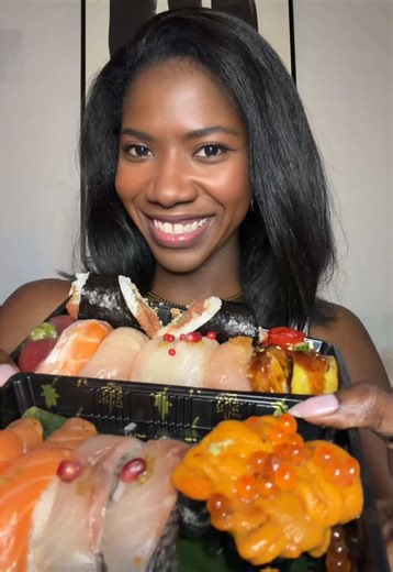 Delicious Sushi Mukbang Experience