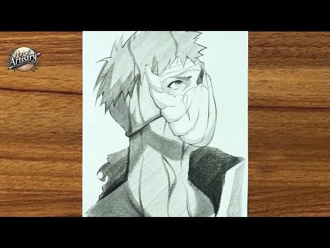 How to draw Obito Uchiha step by step || Obito drawing from Naruto || Easy anime sketch