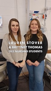 OCC Nursing students Lauren Stover and Brittney Thomas love taking what they learn in the classroom and applying it to real-life situations in clinicals. Through CTE programs, students gain the skills and experience needed for today's in-demand careers. | Olney Central College