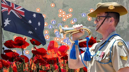 Where you can attend an Anzac Day service near you