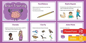 Brain Training PowerPoint & Google Slides for K-2nd Grade