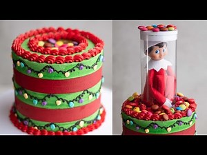 How to Make an Elf on the Shelf inspired cake tutorial with the Surprise! Cake Stand
