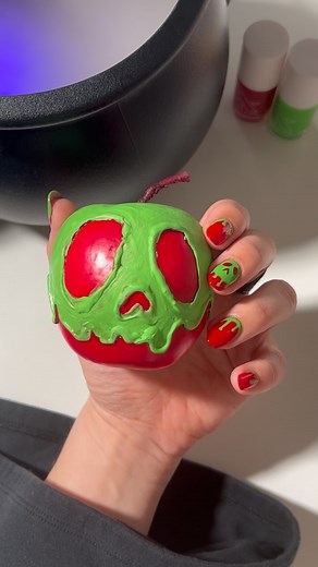 24K views · 48 reactions | Nail art inspired by the Snow White release! Who’s going to watch?  @lovealwaysrosexo | Olive & June | Facebook