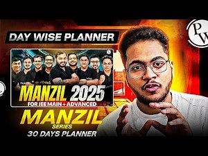 From Zero: 30 Days Wise Planner PW Manzil Series ‼️(MUST WATCH ⚠️)