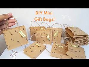 I Made 100 Mini Gift Bags in 1 Day! 🛍 | DIY Mini Shopping Bags | Mini Gift Packing