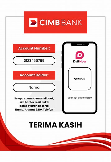 Buat Template Pembayaran QR Code Bank Mudah