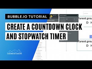 Create a Countdown Clock & Stopwatch Timer in Your Bubble App